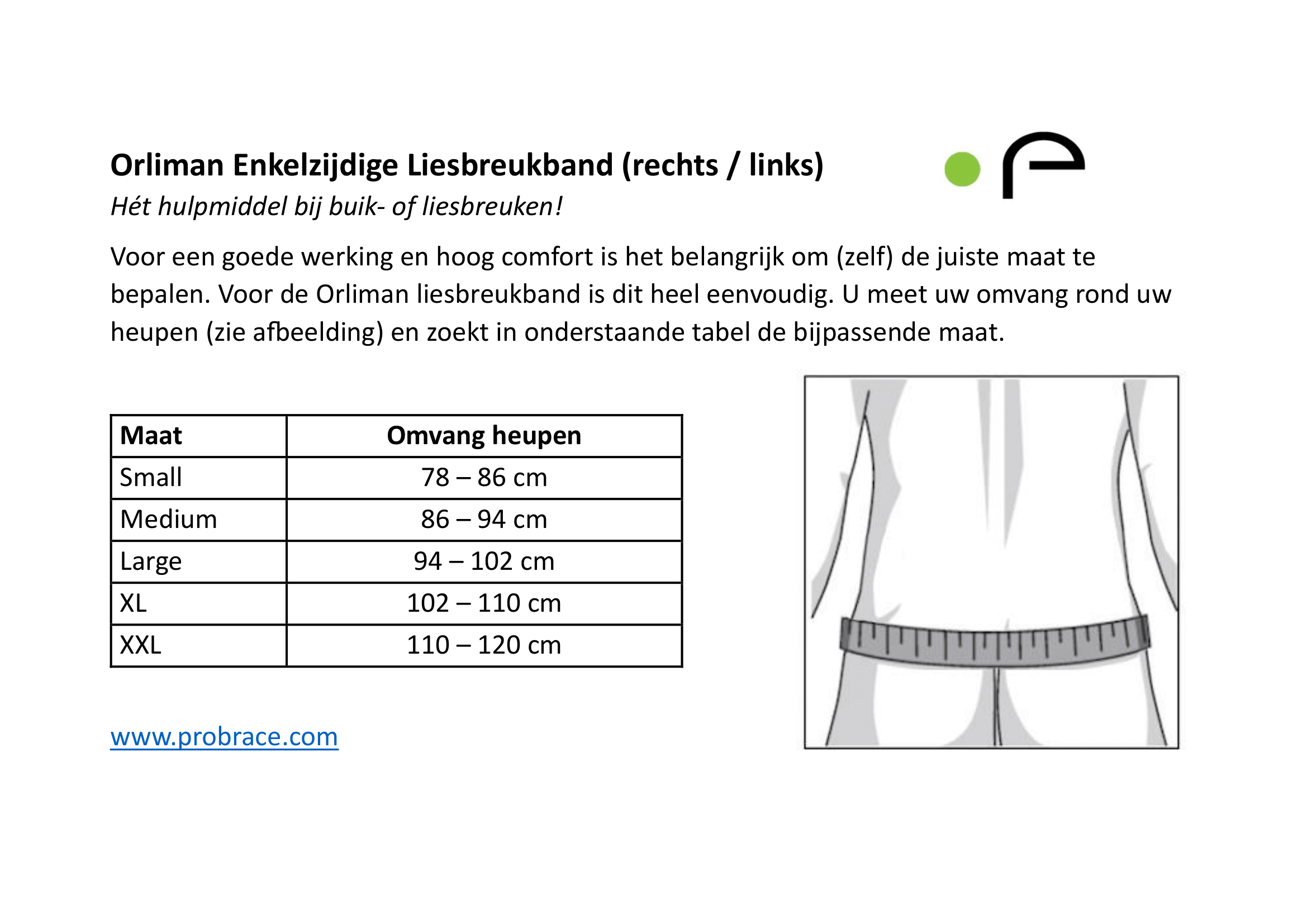 Pro Orthic Liesbreukbandage - Pro Orthic